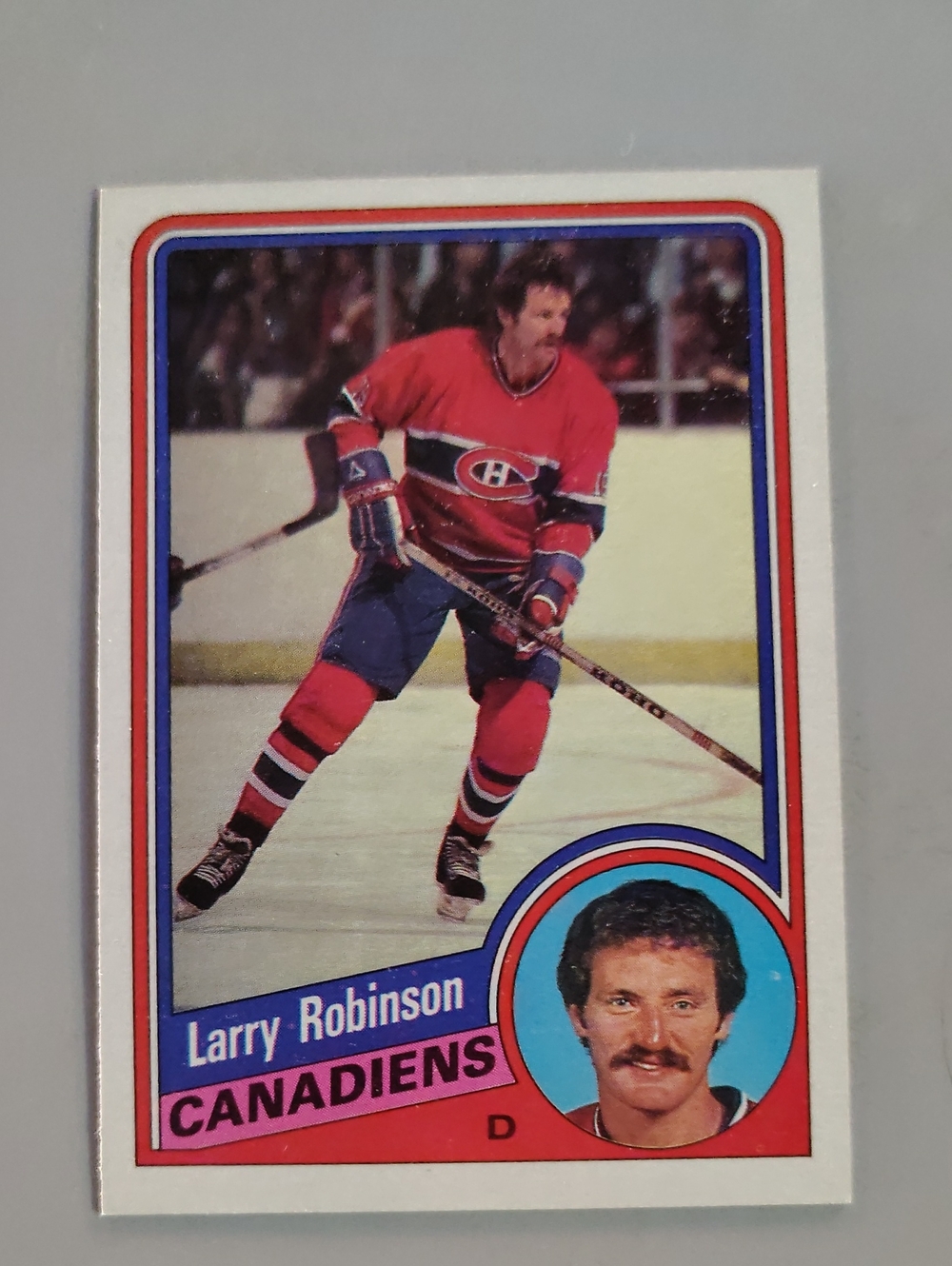 Larry Robinson 1984-85 Topps Hockey #82 Montreal Canadiens Hockey Card